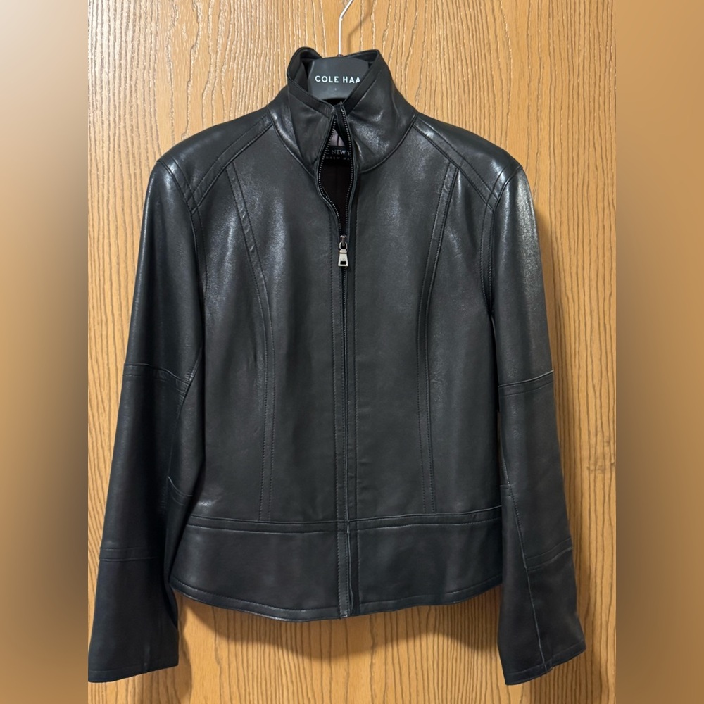 Andrew Marc New York Black Leather Jacket